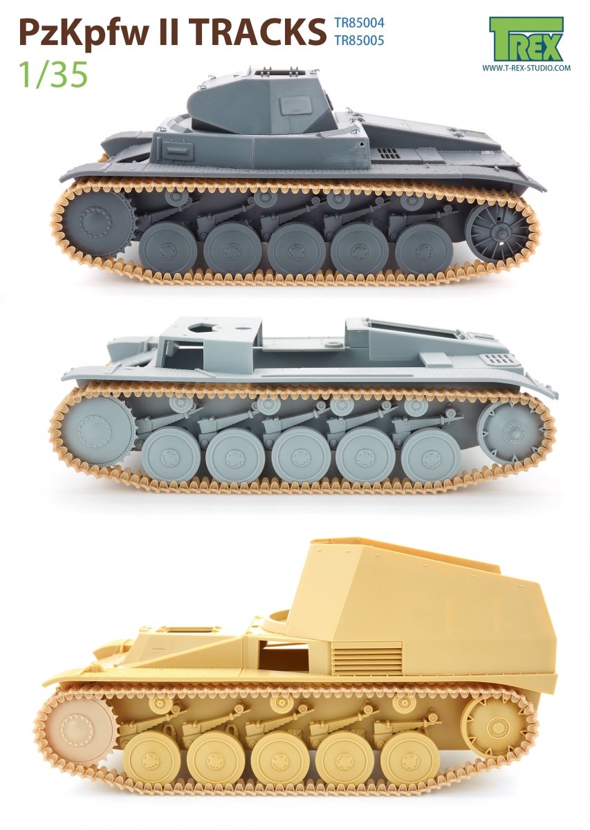T-Rex Studio TR85005 PzKpfw II Chenilles Modèle rare 1/35 – image 5