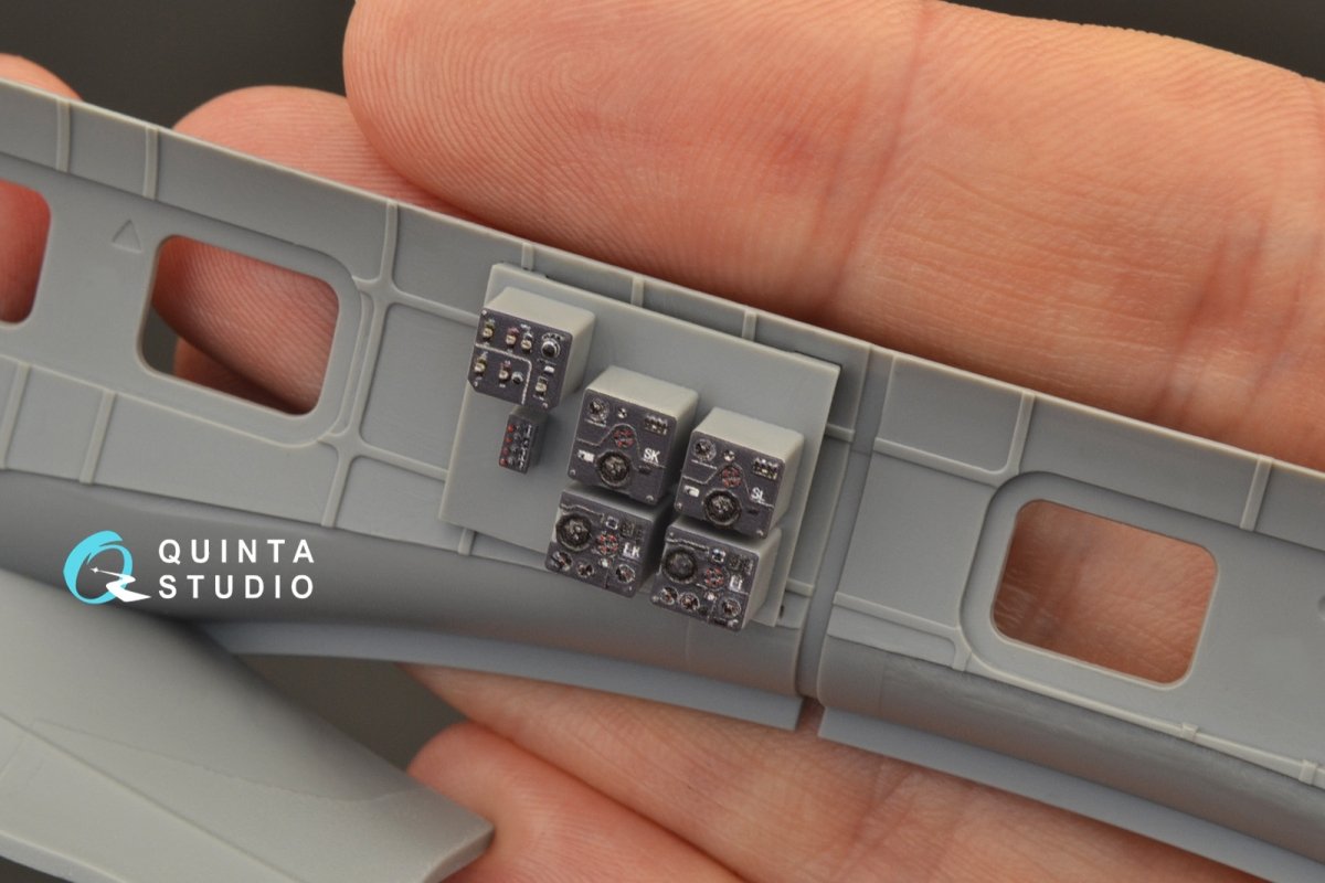 Quinta Studio QD48266 He 111H-3/H-6 3D-Printed &amp;amp; coloured Interior on decal paper ( ICM ) 1/48 – immagine 3
