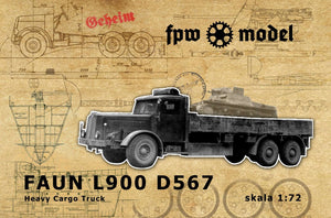 FPW Model 72004 Faun L900 Heavy Cargo Truck (zamknięta kabina) 1/72