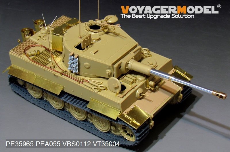 Maquette Voyager PE35965 Char Tiger I allemand de la Seconde Guerre mondiale, production tardive, pour RFM 5015, échelle 1/35  – image 4