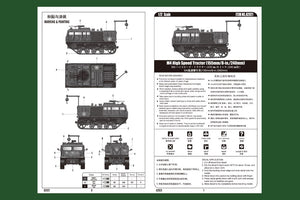 Hobby Boss 82921 M4 High Speed Tractor (155mm/8-in./240mm）1/72 – immagine 3