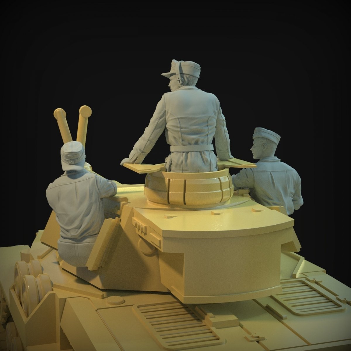 Ensemble de tourelle Panzer Art FI35-137 DAK (chars Pz III et Pz IV) 1/35 – image 3