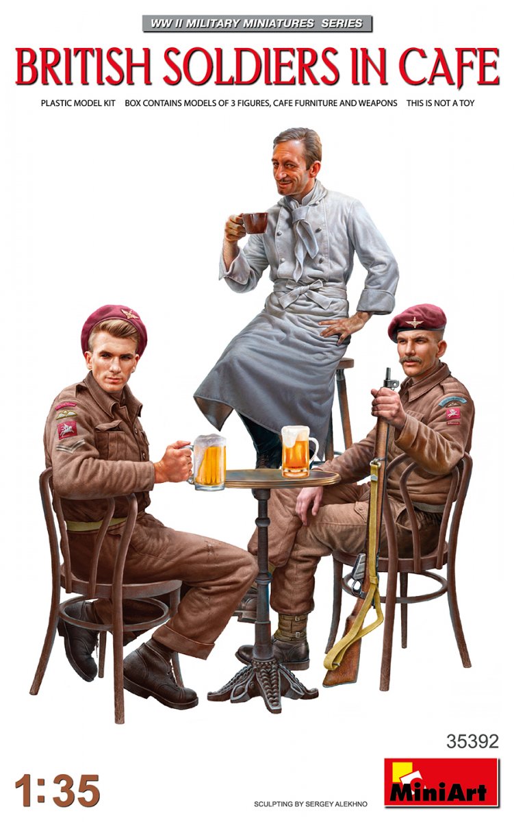 MiniArt 35392 SOLDATS BRITANNIQUES AU CAFÉ 1/35