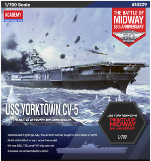 Academy 14229 USS Yorktown CV-5 (Released Mar,2022) 1/700 – immagine 2