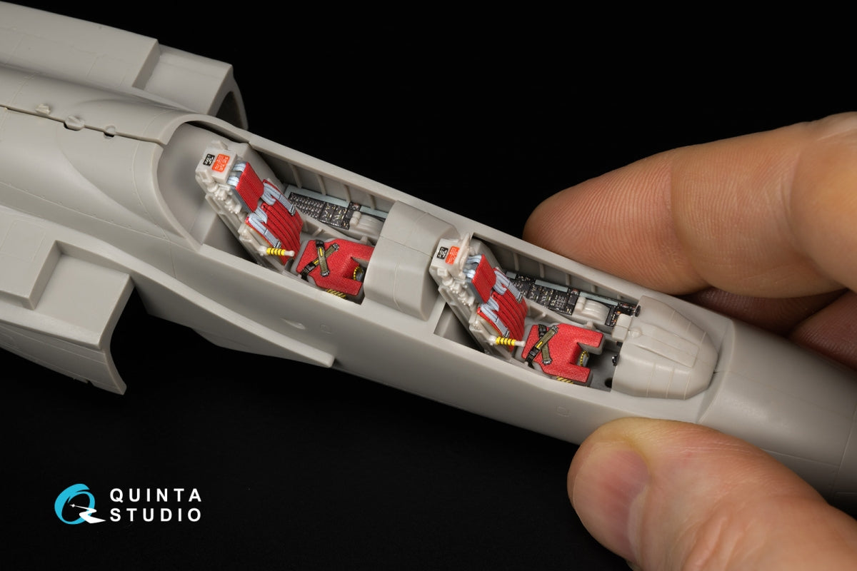 Quinta Studio QD+48349 Kawasaki T-4 3D-Printed &amp;amp; colored Interior on decal paper (Hasegawa) (with 3D-printed resin parts) 1/48 – image 14