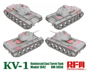 Rye Field Model 5056 KV-1 Reinforced Cast Turret TankModel 1942 1/35 – Bild 2