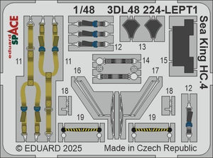 Eduard 3DL48224 Sea King HC.4 SPACE AIRFIX 1/48 – immagine 4