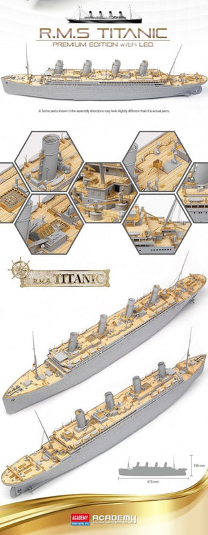 Academy 14226 R.M.S. Titanic Premium Edition with LED Units 1/400 – imagen 3
