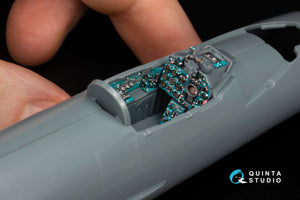 Quinta Studio QD+48576 MiG-21SM Fishbed-J 3D-Printed &amp;amp; coloured Interior on decal paper (Eduard) (with 3D-printed resin parts) 1/48 – immagine 8