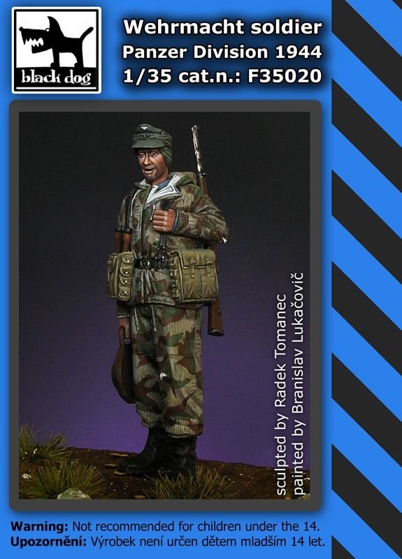 Soldat de la Wehrmacht Black Dog F35020, 1944, échelle 1/35