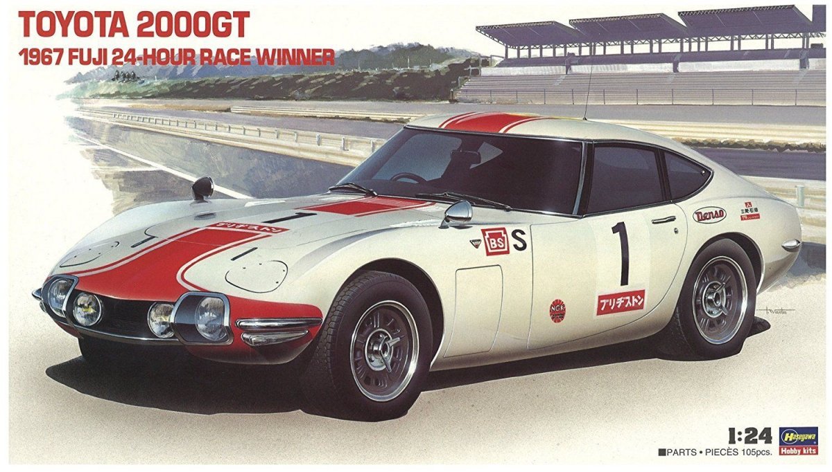Hasegawa HR01 Toyota 2000 GT 1967, vainqueur des 24 Heures de Fuji (1/24)