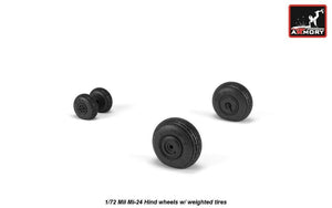 Armory Models AW72052 Mil Mi-24 Hind wheels w/ weighted tires 1/72 – zdjęcie 3