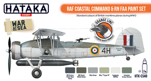 Hataka HTK-CS49 ORANGE LINE – RAF Coastal Command &amp;amp; RN FAA paint set 6x17ml – Bild 2