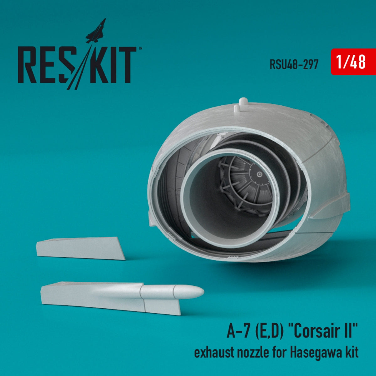 RESKIT RSU48-0297 A-7 (E,D) « CORSAIR II » TUYAU D&amp;#39;ÉCHAPPEMENT POUR MAQUETTE HASEGAWA 1/48