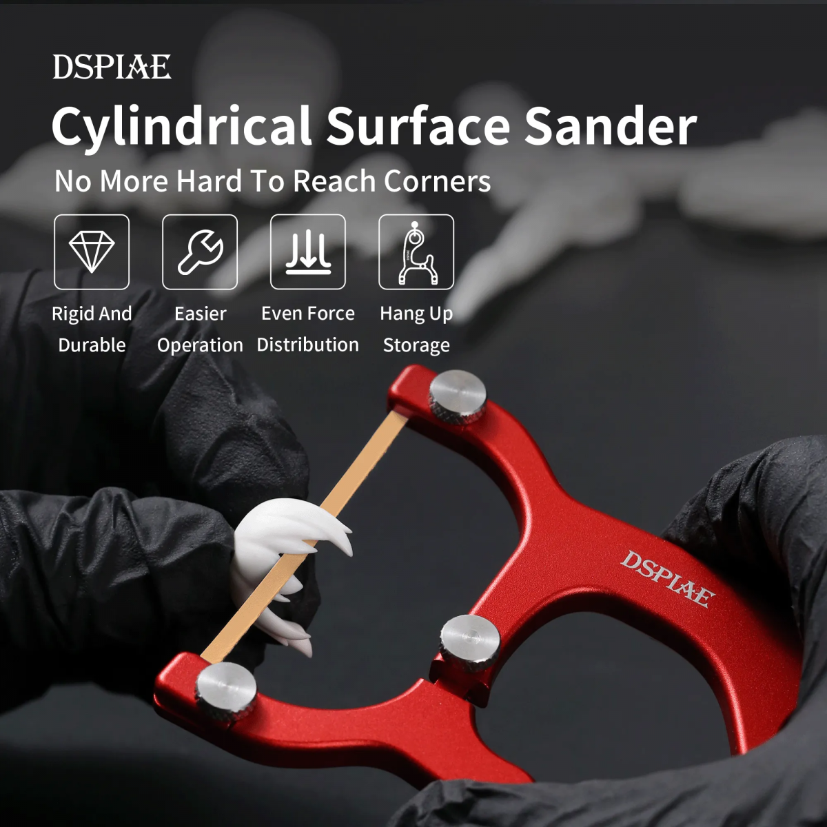 Ponceuse cylindrique de surface DSPIAE AT-CSS / Porte-papier de verre – image 3
