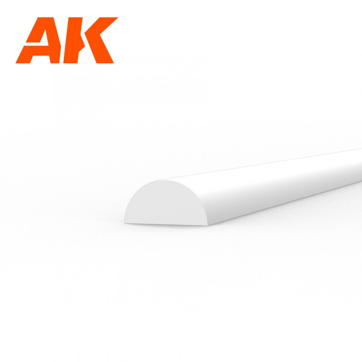 AK Interactive AK6552 HALF CANE 2.00 X 350MM – STYRENE HALF CANE – (4 UNITS) – imagen 2