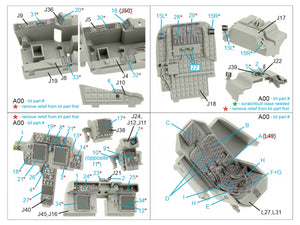 Intérieur imprimé en 3D et coloré sur papier décalcomanie Quinta Studio QD35073 AH-64D/E (Meng) 1/35 – image 2