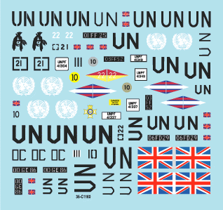 Star Decals 35-C1160 Balkan Peacekeepers # 9. Scimitar CVR(T) 1/35 – zdjęcie 3