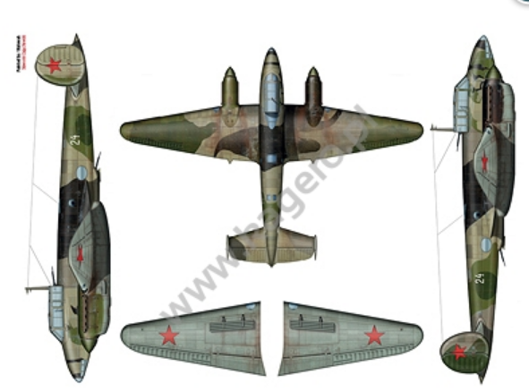 Kagero 7070 The Soviet Light Bomber Petlyakov Pe-2 EN/PL – zdjęcie 2