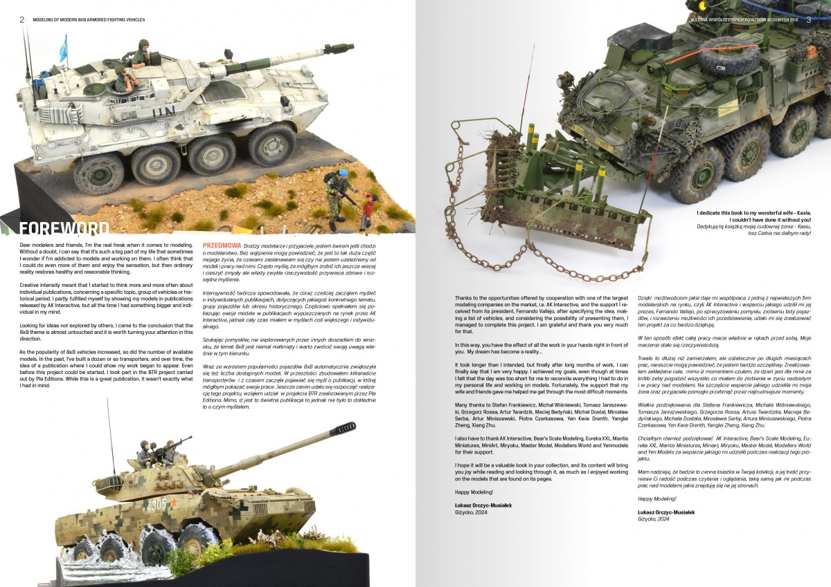 AK Interactive AK130017 MODELING MODERN ARMORED FIGHTING 8X8 VEHICLES (PL/EN) – Bild 3