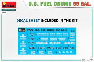 MiniArt 49001 U.S. FUEL DRUMS 55 GAL. 1/48 – immagine 2
