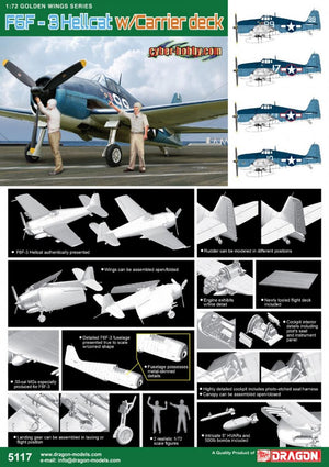 Cyber Hobby 5117 F6F-3 Hellcat w/Flight Deck 1/72 – Bild 3