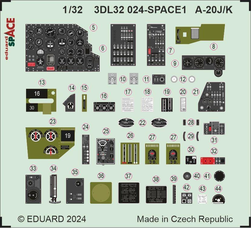 Eduard 3DL32024 A-20J/ K SPACE HONG KONG MODELS 1/32 – Bild 4
