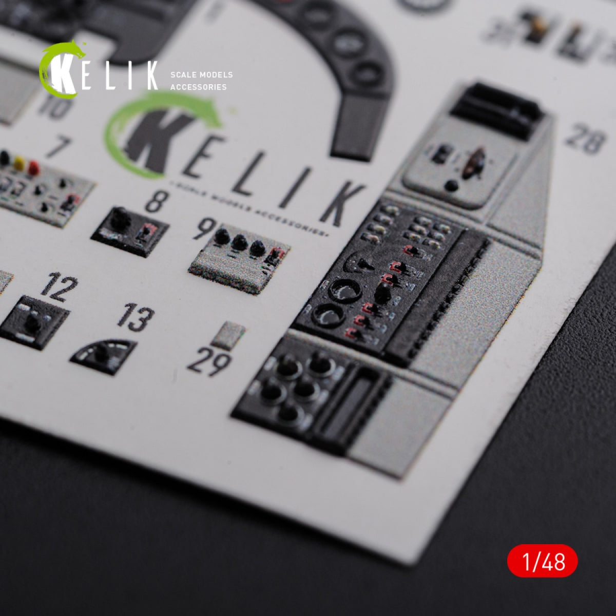 KELIK K48085 KI-21 interior 3D decals for ICM kit 1/48 – zdjęcie 8