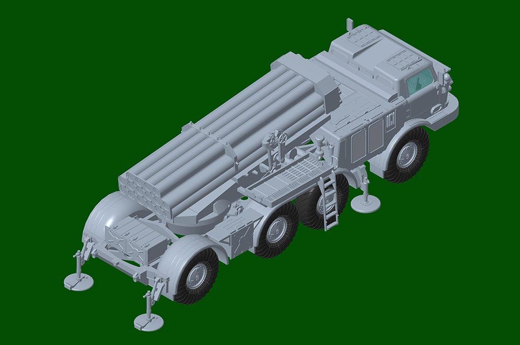 Trumpeter 07180 Russian 9P140 TEL of 9K57 Uragan Multiple Launch Rocket System 1/72 – Bild 8