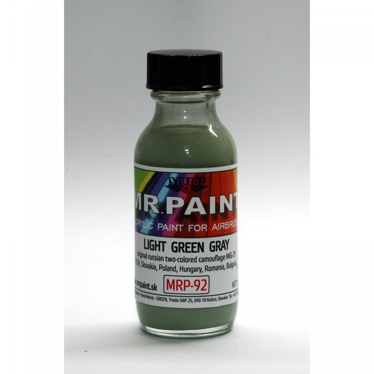 MR. Paint MRP-092 LIGHT GREEN GRAY Russian two-tone camo MIG-29 30ml – immagine 2