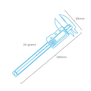 Modelcraft PGA1001 Plastic Digital LCD Caliper (100mm) – Bild 5