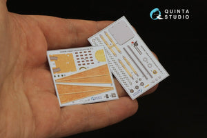 Intérieur imprimé en 3D et coloré sur papier décalcomanie Quinta Studio QD48298 Fokker EV-DVIII (Eduard) 1/48 – image 4
