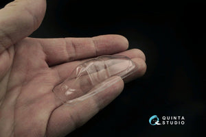 Verrière transparente thermoformée Quinta Studio QC32001 Yak-3, position ouverte et fermée (pour kit Special Hobby) 1/32 – image 5