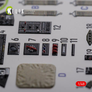 KELIK K48087 TBF-1C interior 3D decals for Academy kit 1/48 – imagen 7