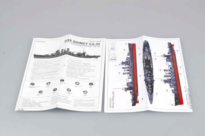Trumpeter 05748 USS Quincy CA-39 1/700 – imagen 3