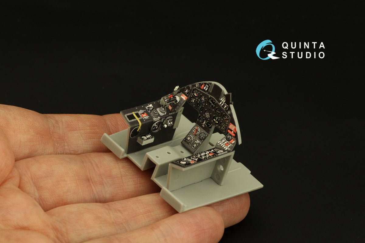 Quinta Studio QD32184 F8F-2 Bearcat 3D-Printed coloured Interior on decal paper (Trumpeter) 1/32 – immagine 12