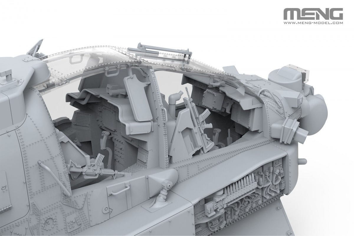 Maquette Meng QS-005S AH-64 D Saraf - Hélicoptère d&amp;#39;attaque lourd (Force aérienne israélienne) avec figurines 1/35 – image 4