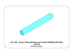 Canon Aber 35L-204 soviétique de 122 mm M-30 pour canon automoteur SU-122 (1/35) – image 6