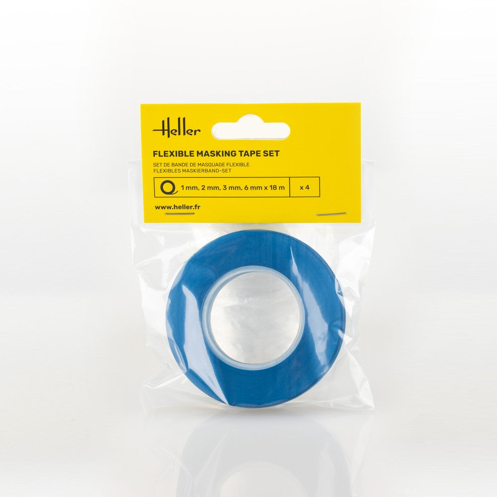 Heller 99014 Flexible masking tape set (1, 2, 3, 6 mm x 18 m) – immagine 2