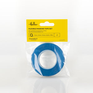 Heller 99014 Flexible masking tape set (1, 2, 3, 6 mm x 18 m) – immagine 2