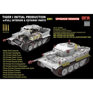 Rye Field Model 5131 Tiger I Initial Production Early 1943 w/ Full Interior Updated Version 1/35 – immagine 2