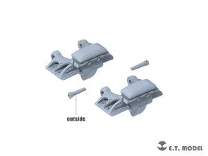 E.T. Model P35-405 WWII German Sd.kfz.251/Sd.kfz.11 Track links &amp;amp; Sprockets Early 3d Printed 1/35 – immagine 4