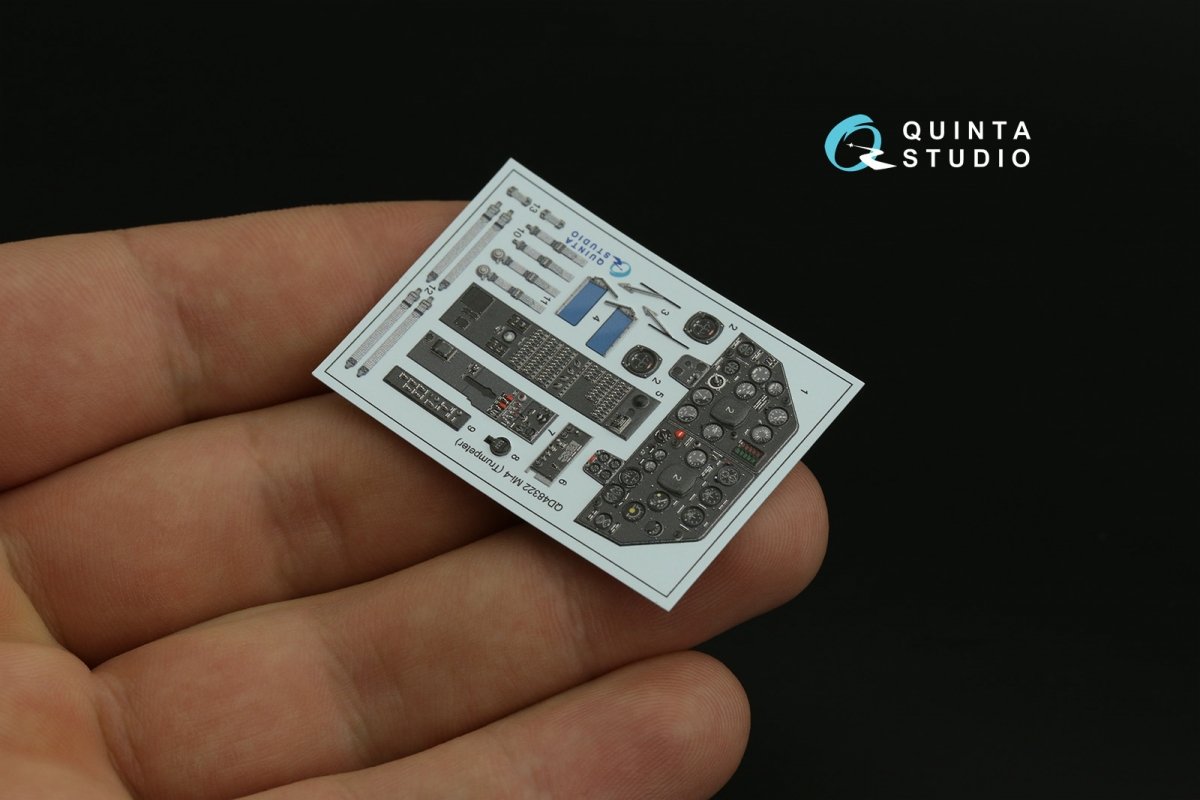 Quinta Studio QD48322 Mi-4 3D-Printed &amp;amp; coloured Interior on decal paper (Trumpeter) 1/48 – immagine 6