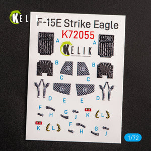 KELIK K72055 F-15E STRIKE EAGLE - INTERIOR 3D DECALS FOR REVELL KIT 1/72 – immagine 2