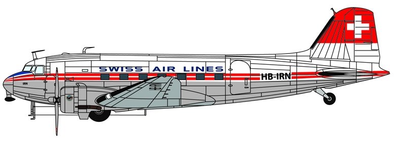 Italeri 1349 Douglas DC3 Swissair 1/72 – immagine 2