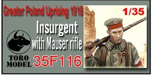 ToRo Model 35F116 Powstanie Wielkopolskie 1918 - Powstaniec z Karabinem / Greater Poland Uprising 1918 Insurgent with Mauser rifle 1/35 – Bild 2