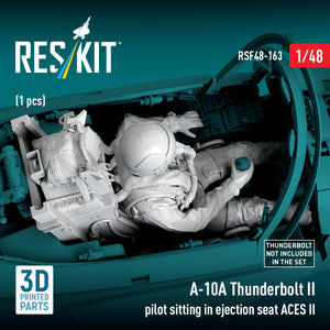 RESKIT RSF48-0163 A-10A Thunderbolt II pilot sitting in ejection seat ACES II (1 pcs) (3D Printed) 1/48