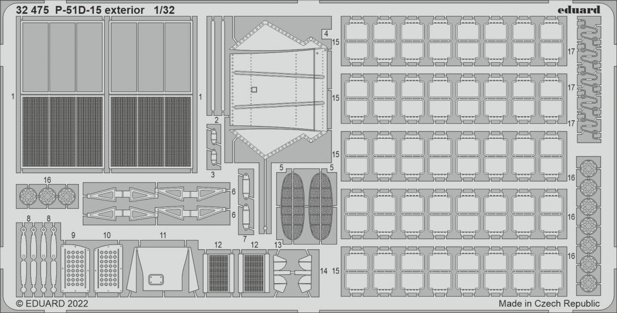 Eduard 32475 P-51D-15 exterior REVELL 1/32