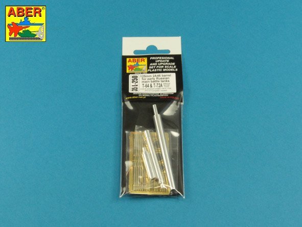Canon Aber 35L-250 125 mm 2A46 pour chars russes T-64 et T-72A (pour Trumpeter) 1/35 – image 4