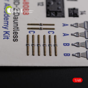 KELIK K48088 SBD-2 Dauntless interior 3D decals for Academy kit 1/48 – immagine 7